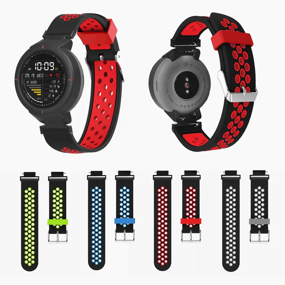 Ремешок сменный силиконовый для Amazfit Verge 3 браслет наручных часов смарт