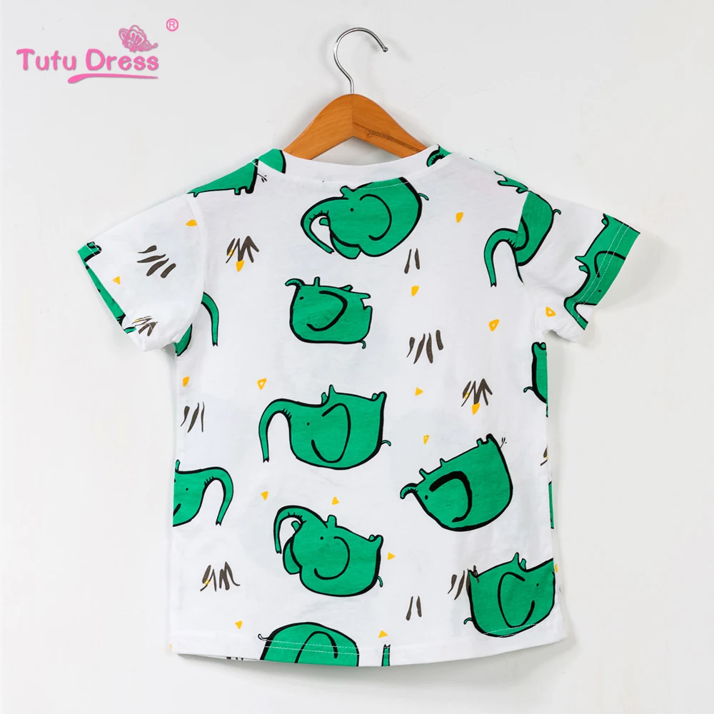 Одежда для маленьких мальчиков Детские футболки с забавным принтом девочек топы