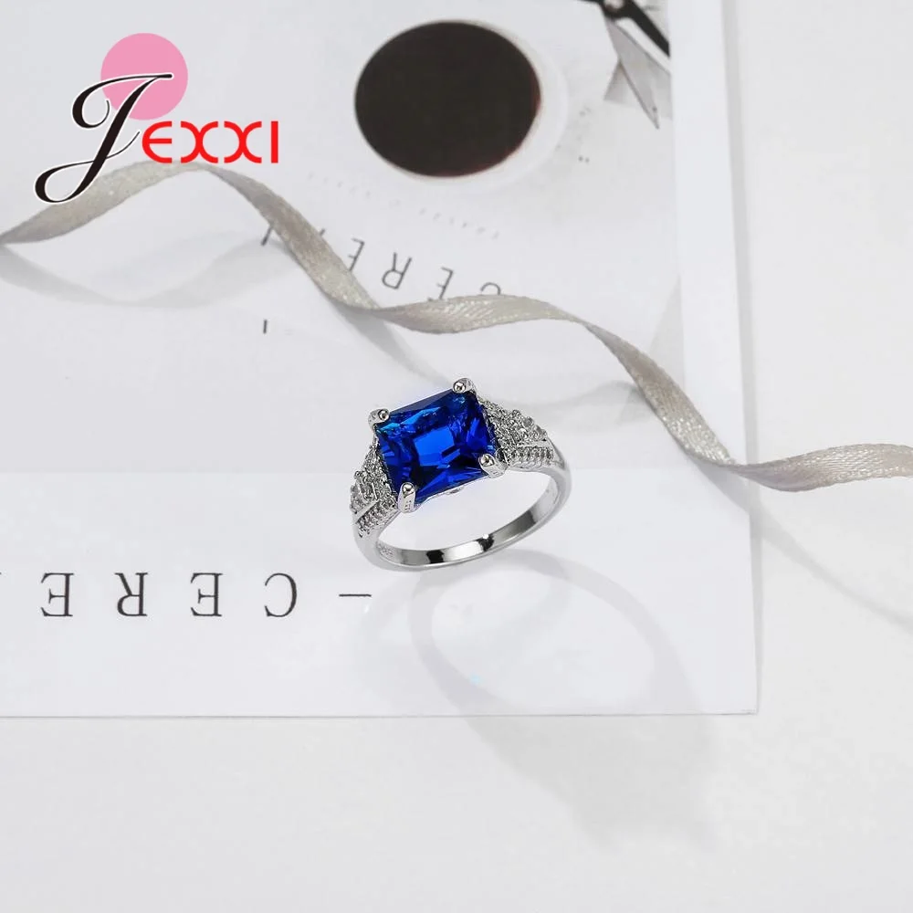 Оптовая продажа заводская цена брендовые синие кольца искусственное серебро