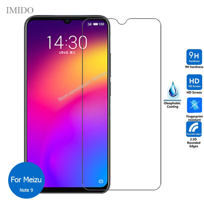 2 шт для Meizu Note 9 защитная пленка из закаленного стекла для экрана 2,5 9h Защитная пленка для Note9 M923Q