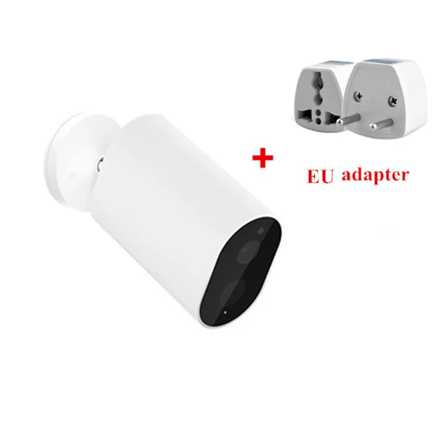 add EU adapter Xiaomi Mijia Смарт камера батарея шлюз F2.6 AI гуманоид обнаружения CMSXJ11A 1080P 120 градусов IP Беспроводная камера s Cam - Цвет: add EU adapter