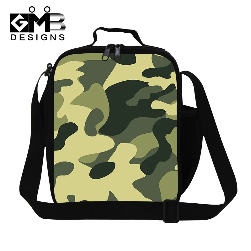 Модная крутая Термосумка для ланча Детская камуфляжная сумка хранения еды