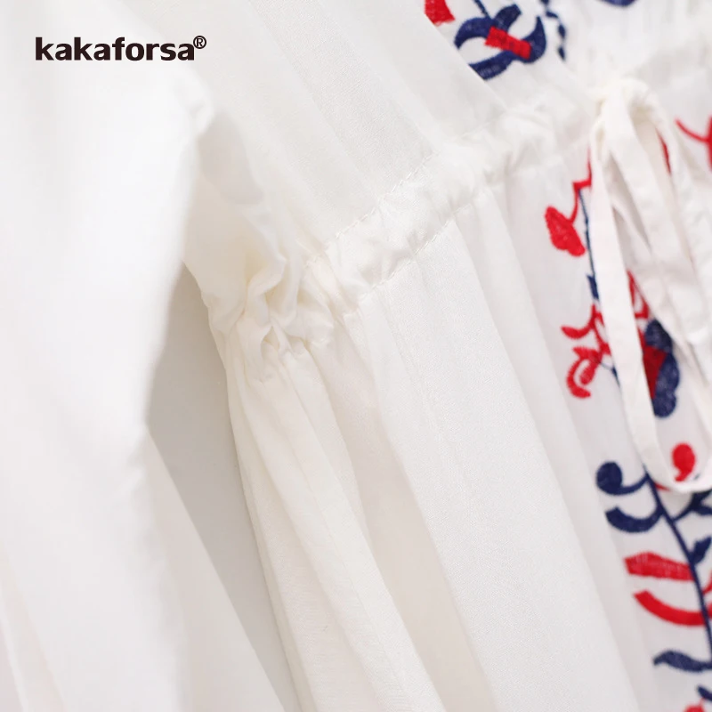 Женский пляжный купальный костюм Kakaforsa Пляжное Платье парео с цветочной вышивкой