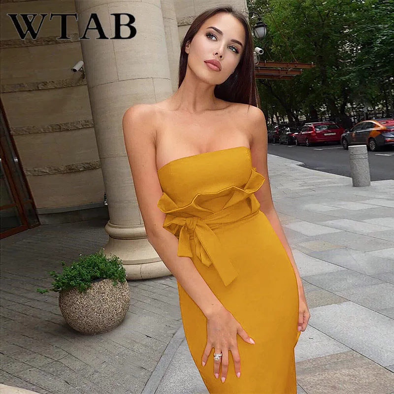 WTAB новинка женское платье размера плюс повседневное 2019 одноцветное летнее без