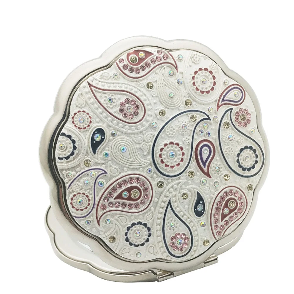 Подарки Компактный набор для макияжа женский двухсторонний под старину металла