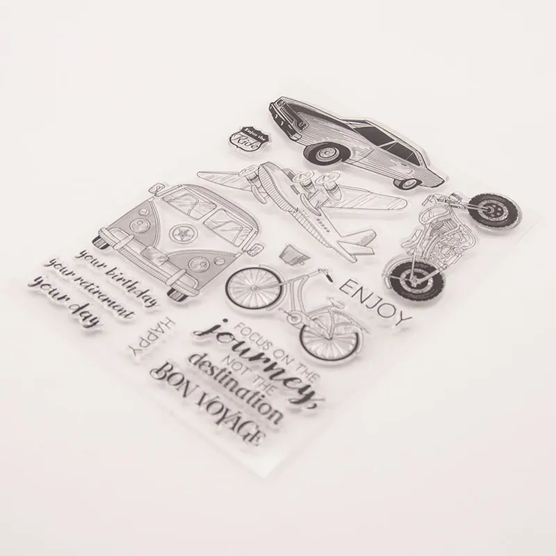 2019 Car Plane Journey Transparent Clear Silicone Stamp for Seal DIY Scrapbooking Photo Album Decorative Sheets | Дом и сад
