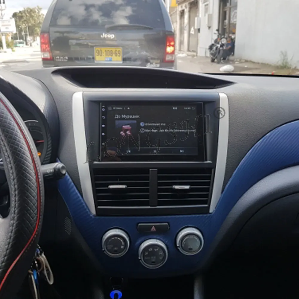 LONGSHI двойной дин стерео фасции место рамки для 2008-2013 Subaru Forester Impreza Dash CD DVD gps Surround панель Черный 2d