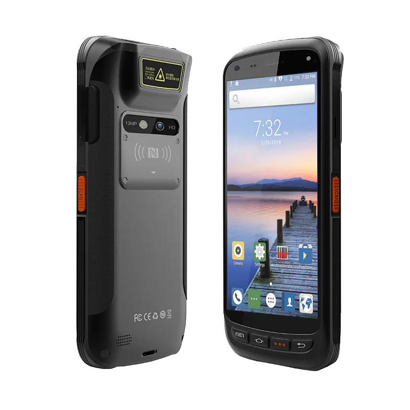 Прочный IP67 сборщик мобильных данных терминал 4G КПК на базе Android 1D 2D сканер штрих