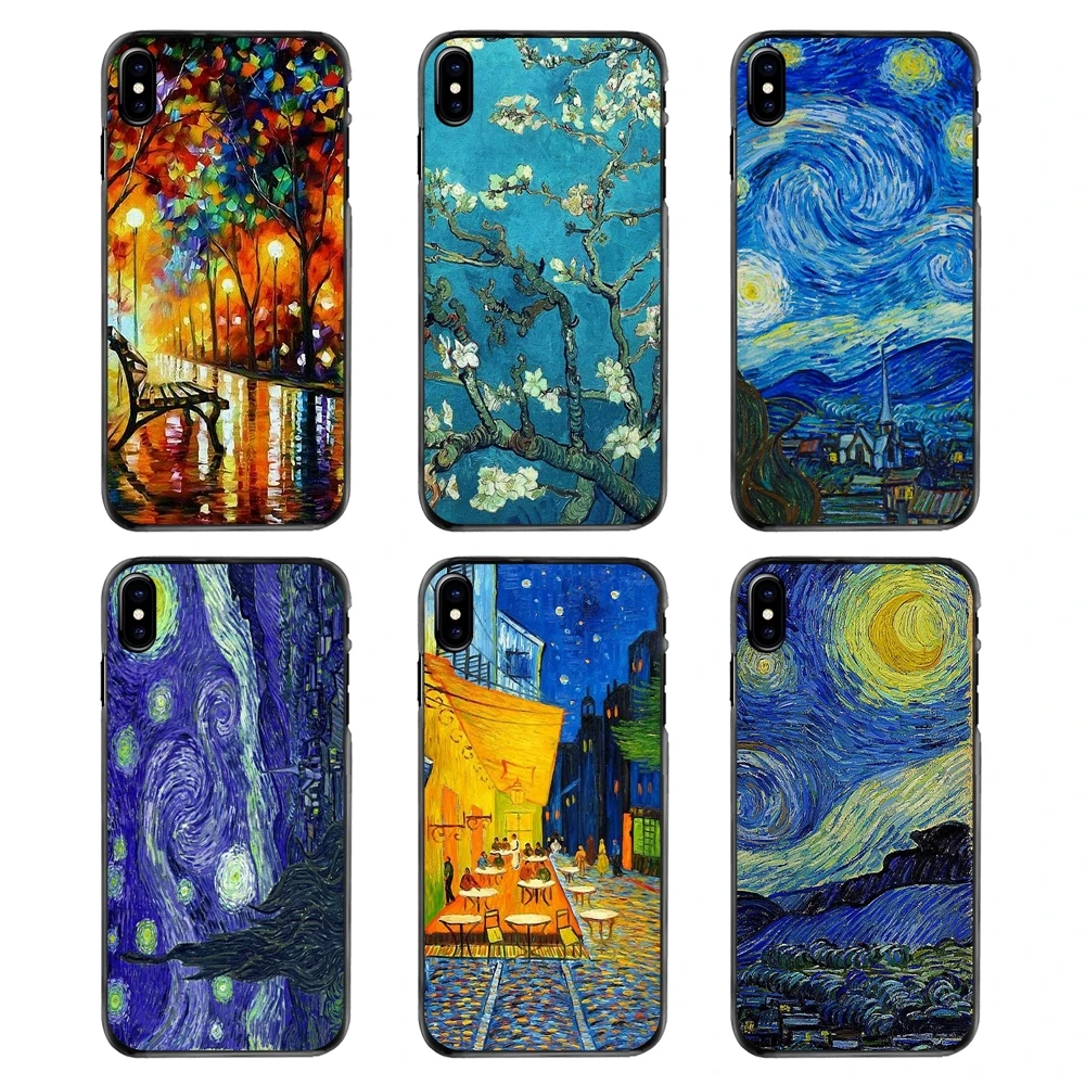 Винсент Ван Гог Картина маслом 1891 Звездная ночь Чехлы для samsung Galaxy Note 2 3 4 5 S2 S3 S4 S5