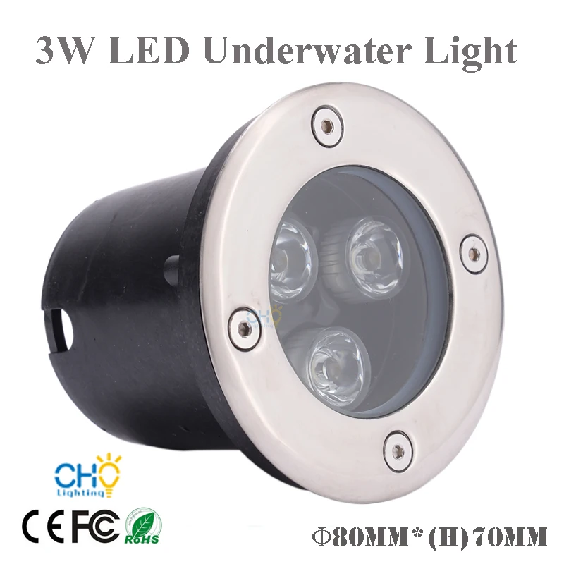 Оптовая продажа LED подземный свет 12В/220В наружная палуба освещение путь IP67 3 Вт