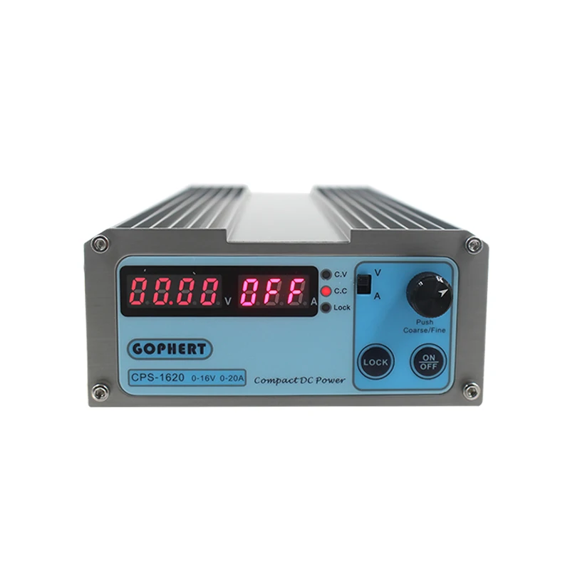CPS-1620 300 Вт(110Vac/220Vac) 0-16 В/0-20A, Gopher компактный цифровой Регулируемый источник питания постоянного тока CPS1620+ вилка EU/US