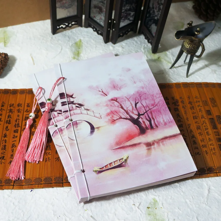Винтажный китайский модный планировщик блокнот Memo 21X14 см дневник Bullet Journal записная книжка красивая коллекция переплет Записные книги