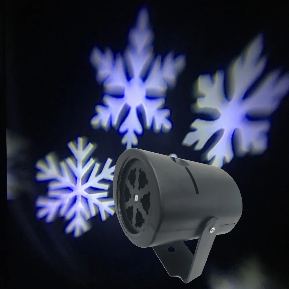 

Factory Directly Christmas Lights White Snowflake Lamp Moving Projector for Xmas Lighting Indoor Use Weeding Holiday Decoration