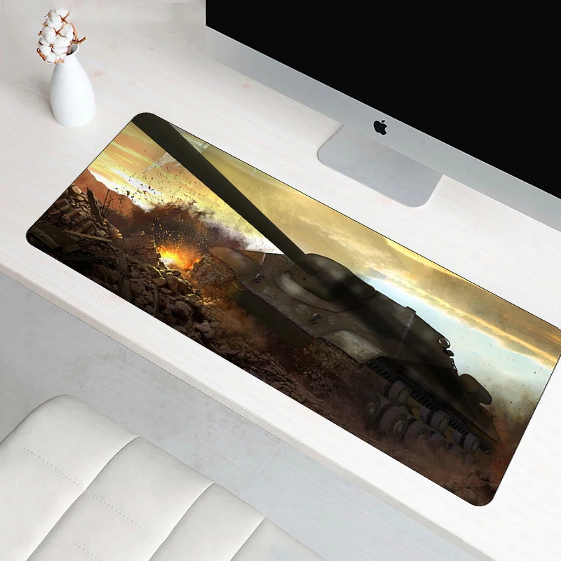 Коврик для мыши SIANCS 70x30 см большой игровой коврик World of Tanks xl с фиксирующимся краем