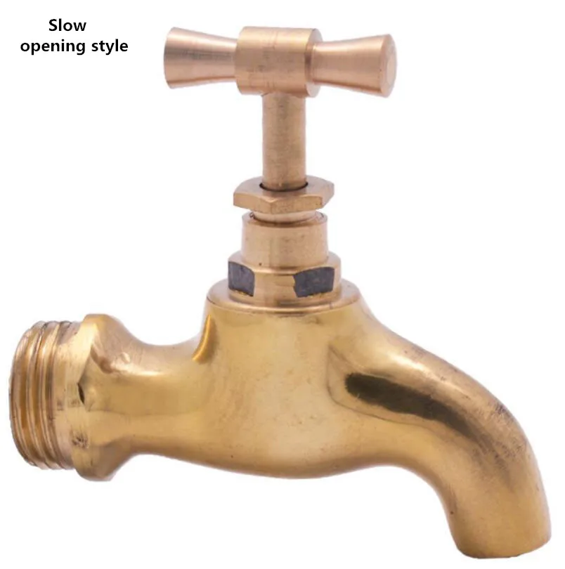  Copper Quick/Slow Open Style With Lock Faucet Outdoor Anti-theft Key Cover Household Washing Machine | Обустройство дома