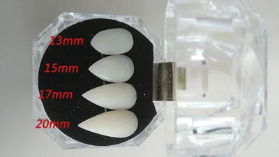 Стиль ужасающее Забавное платье клоуна Зубы вампира Хэллоуин партии зубные