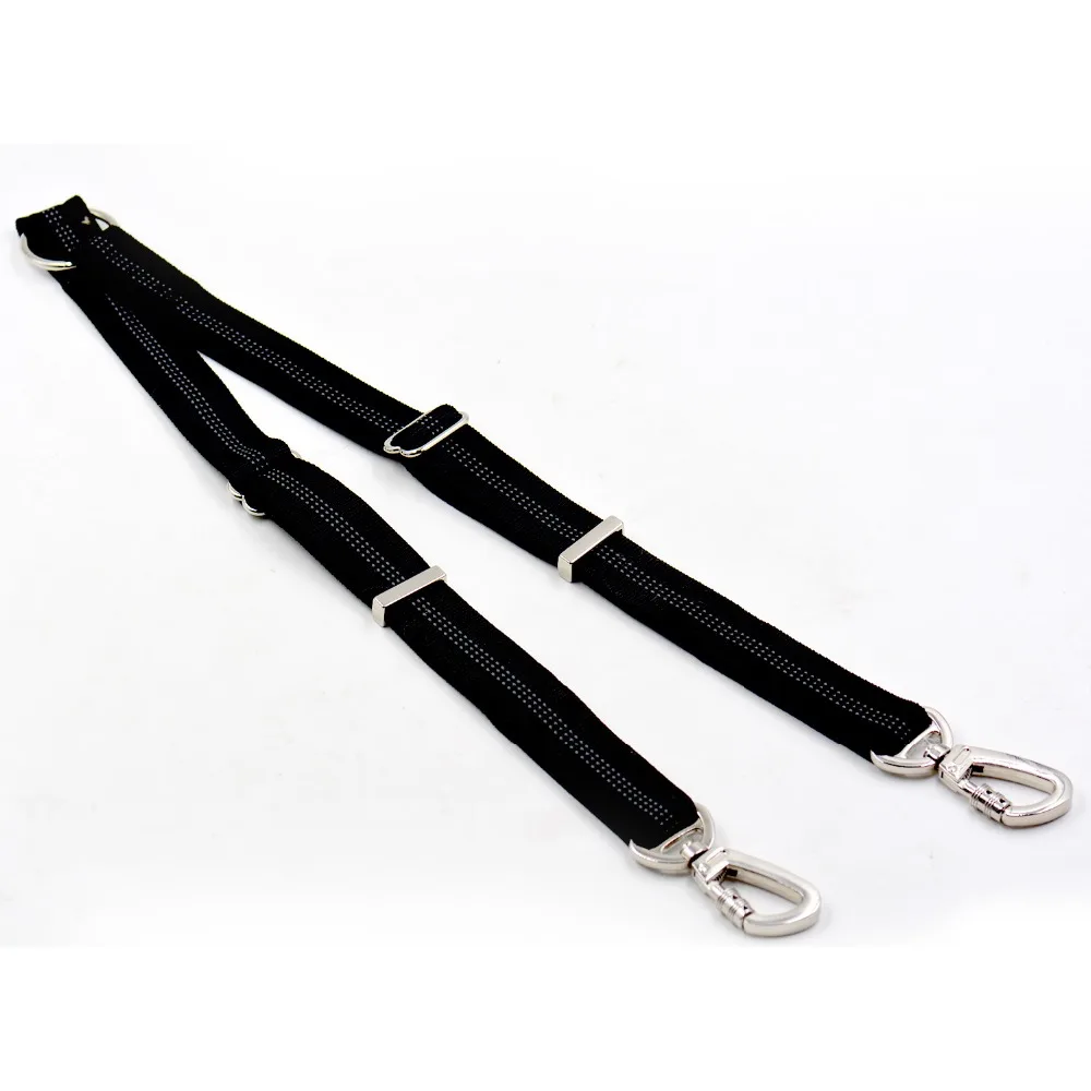 New Strong Dog Double Leash Pet Coupler Walk 2 Dogs 1 Lead With Reflective Strip Puppy Adjustable Gray Black Color | Дом и сад