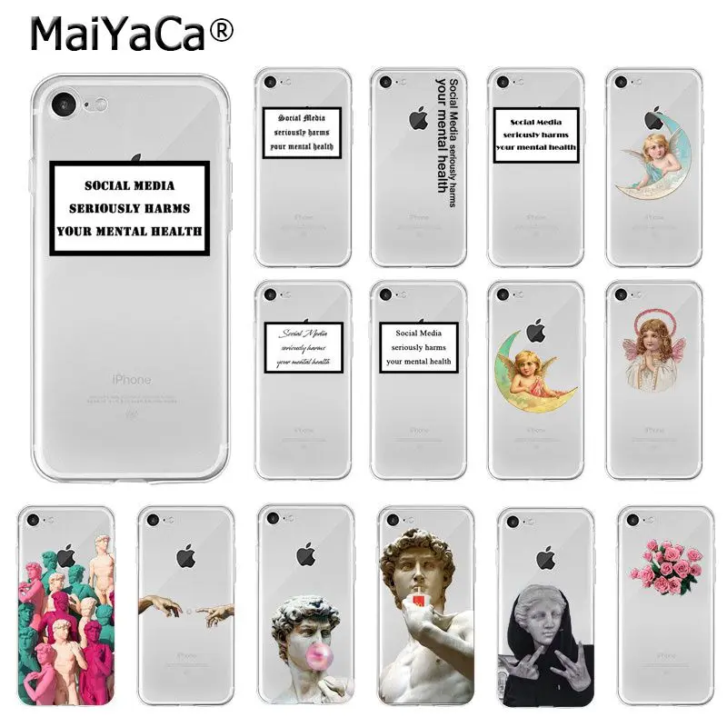 Мягкий термополиуретановый чехол MaiYaCa для iPhone 8 7 6 6S Plus X XS MAX 5 5S SE XR | Мобильные