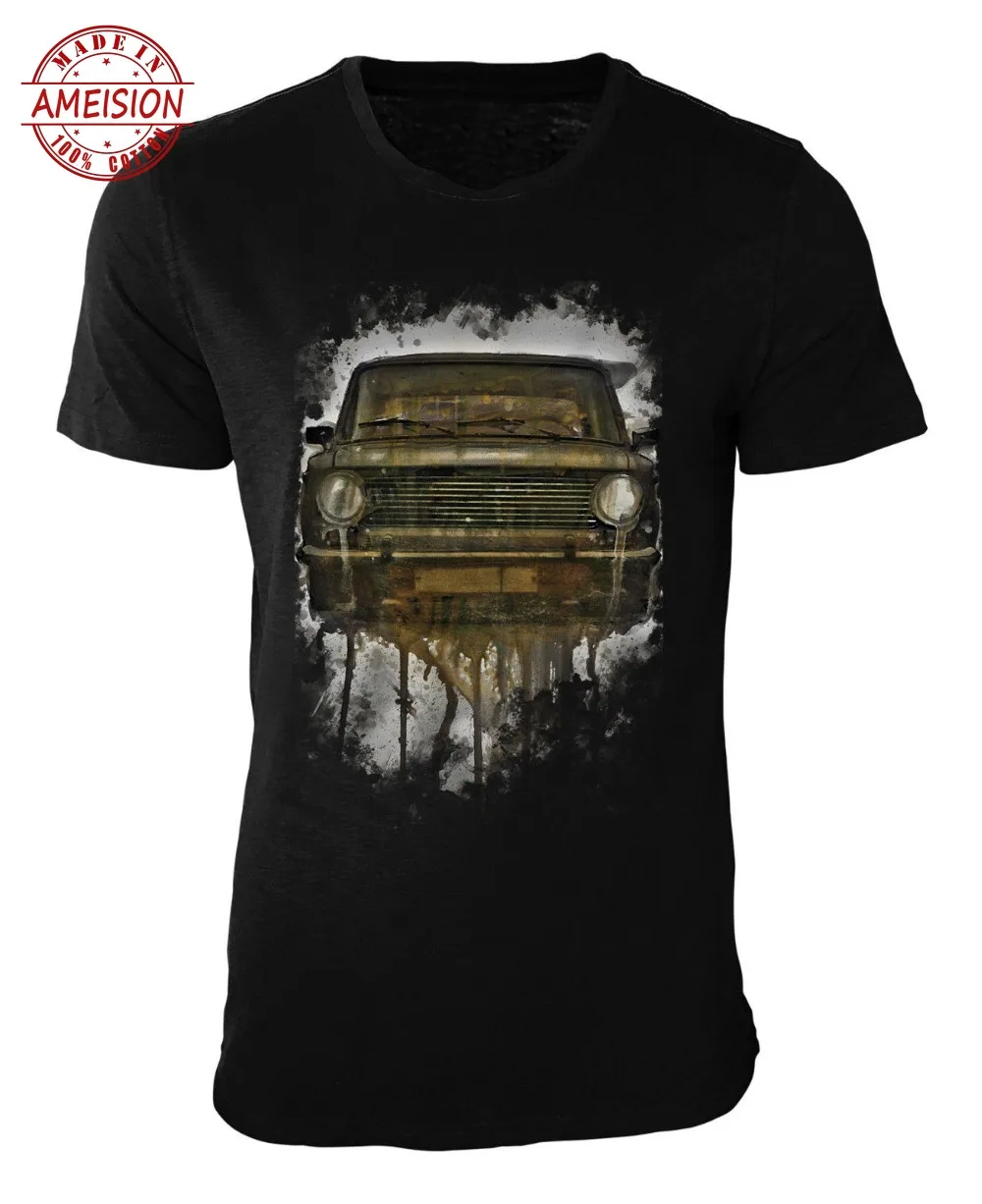 Новая летняя модная мужская футболка Черная Лада модель автомобиля серия