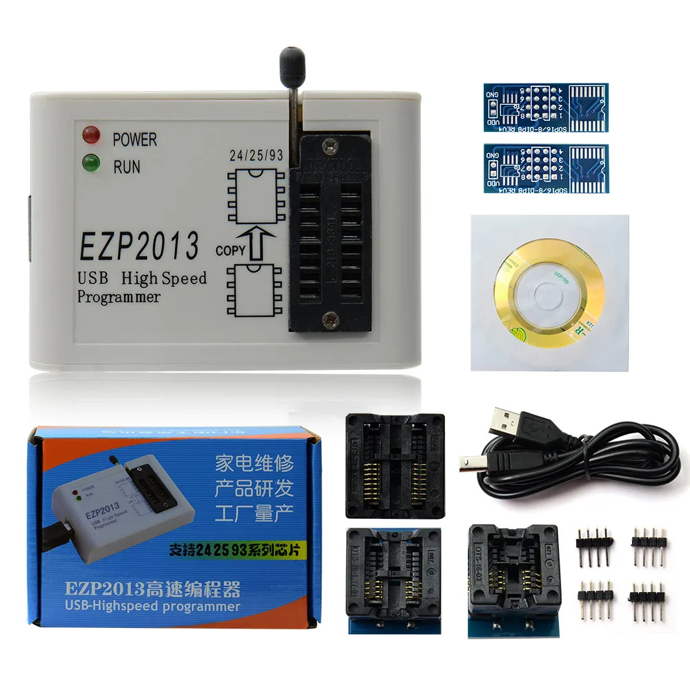 Умная электроника EZP2010 EZP2019 высокоскоростной USB SPI программист Поддержка 24 25 93 EEPROM 25 флэш-чип биос EZP 2010 2013 - Цвет: EZP2013
