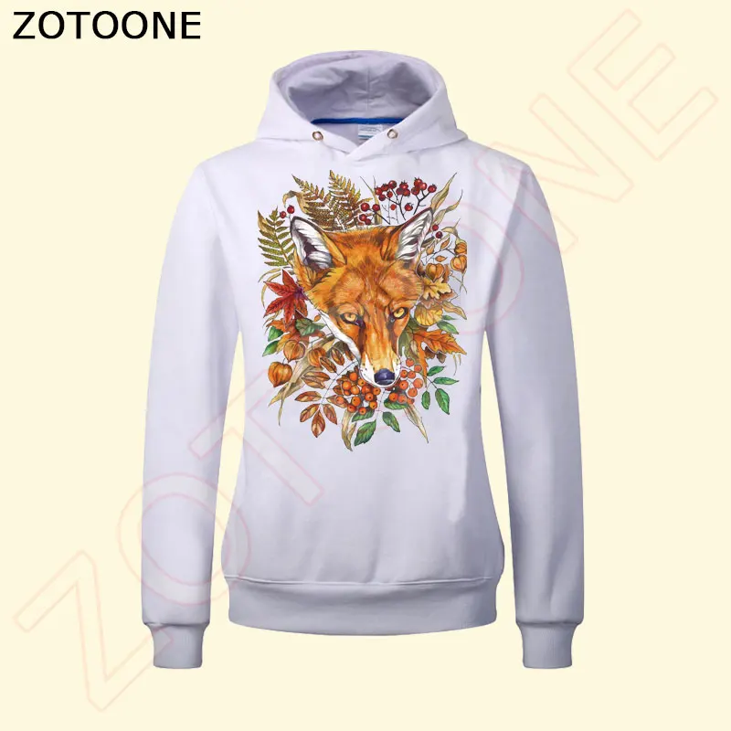 ZOTOONE Flower Wolf Patches Iron on Transfer for Clothes Decoration DIY Stripes Applique T-shirt Custom Patch Stickers E | Дом и сад