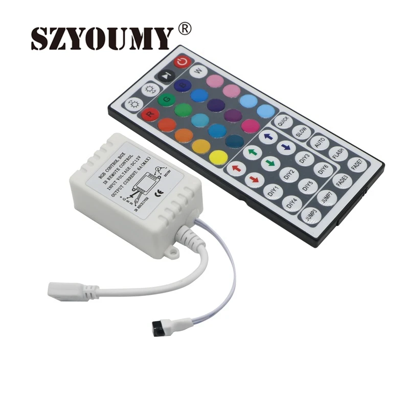 SZYOUMY 44 клавиши ИК пульт дистанционного управления для RGB 12 В SMD 5050 3528 Светодиодная
