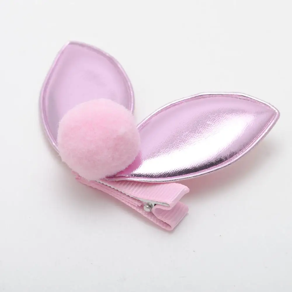 Pink Hairclips 1 шт./лот из искусственной кожи для девочек заколки для детей подарок на день рождения для маленьких девочек аксессуары для волос Дети Заколки для волос для детей - Цвет: Pink Hairclips