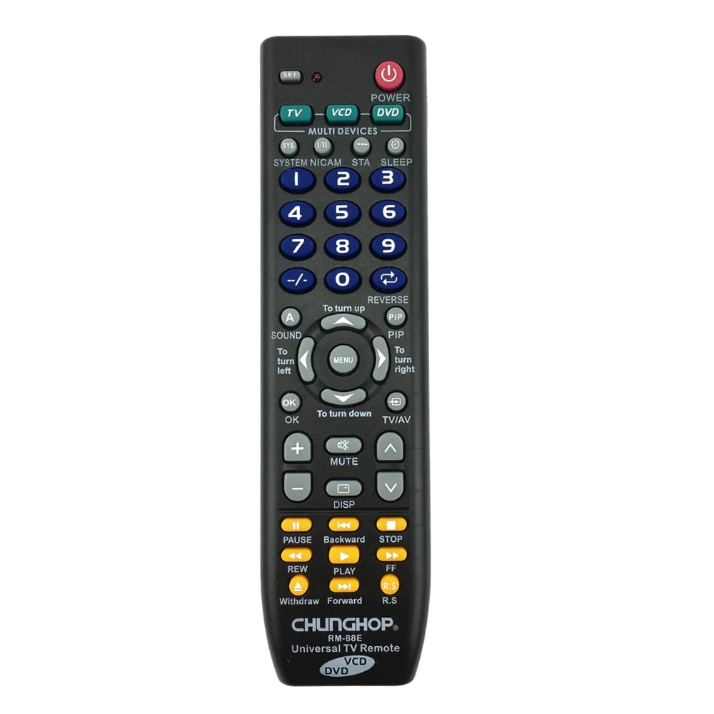 Дистанционное управление CHUNGHOP 1 шт. модель TV/VCD/DVD 3 в подходит для SONY SAMSUNG TOSHIBA PANASONIC