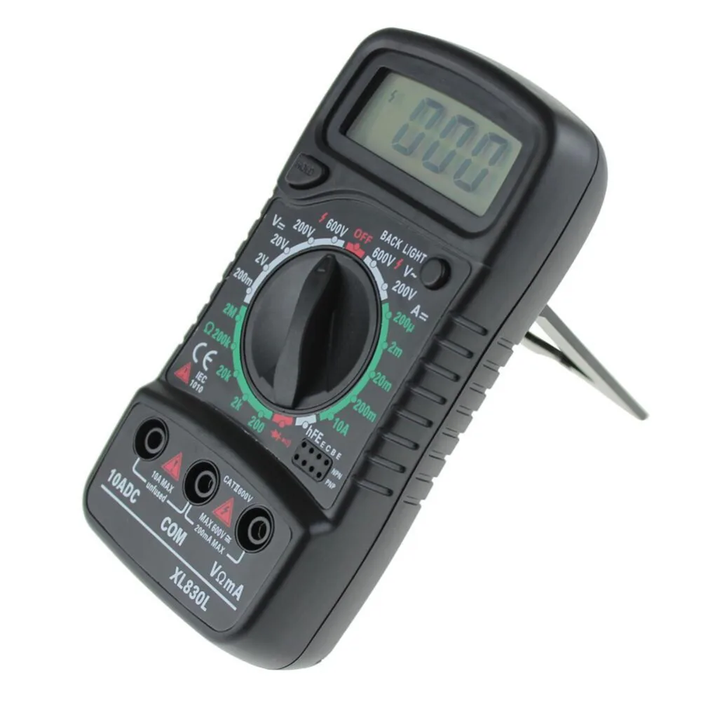 

LCD Digital Multimeter Ammeter Voltmeter Ohmmeter Electric Handheld Multitester AC/DC Volt Amp Ohm Meter Tester Diagnostic Tool