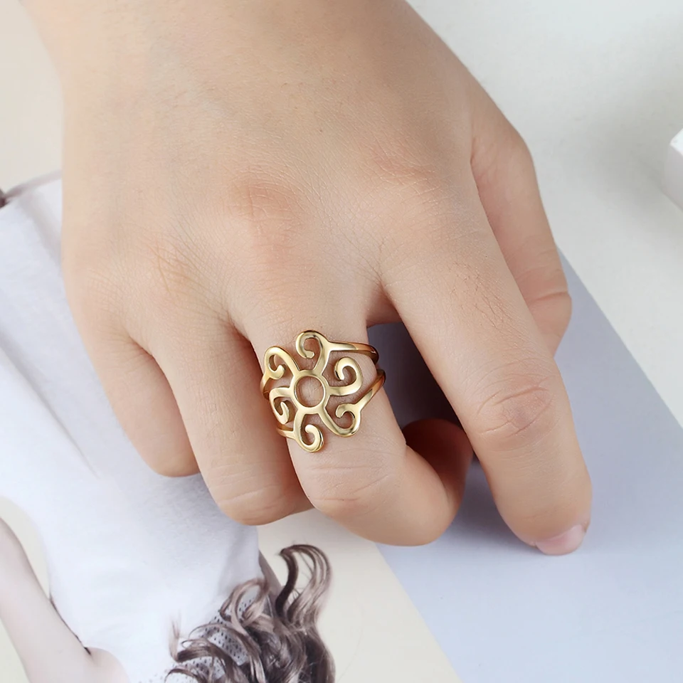 Кольцо BORASI из нержавеющей стали для женщин модное вечернее Ювелирное Украшение в