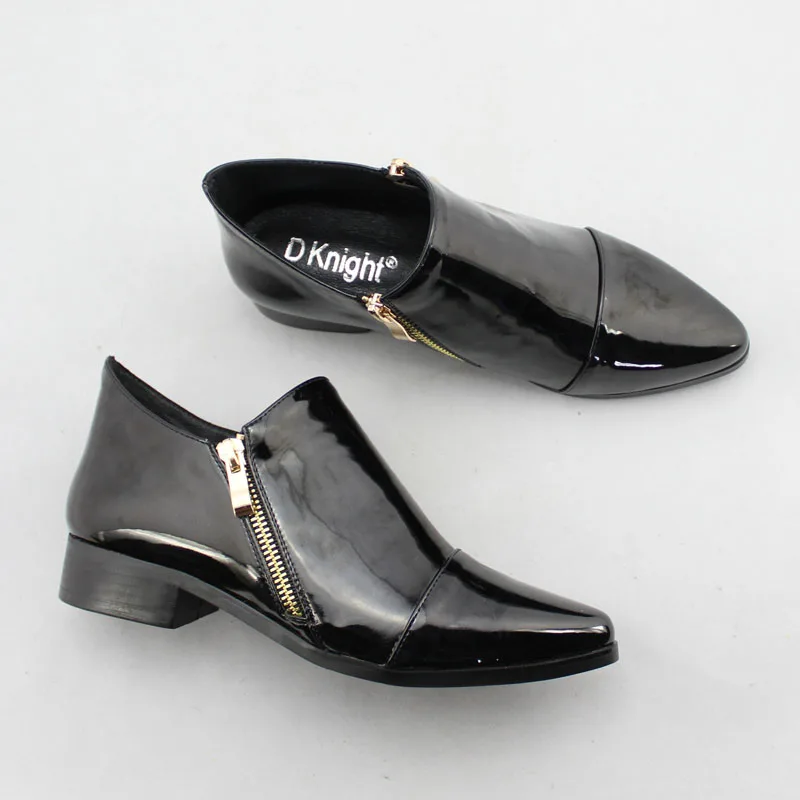 Модные женские лоферы без застежки с острым носком Однотонные туфли на плоской