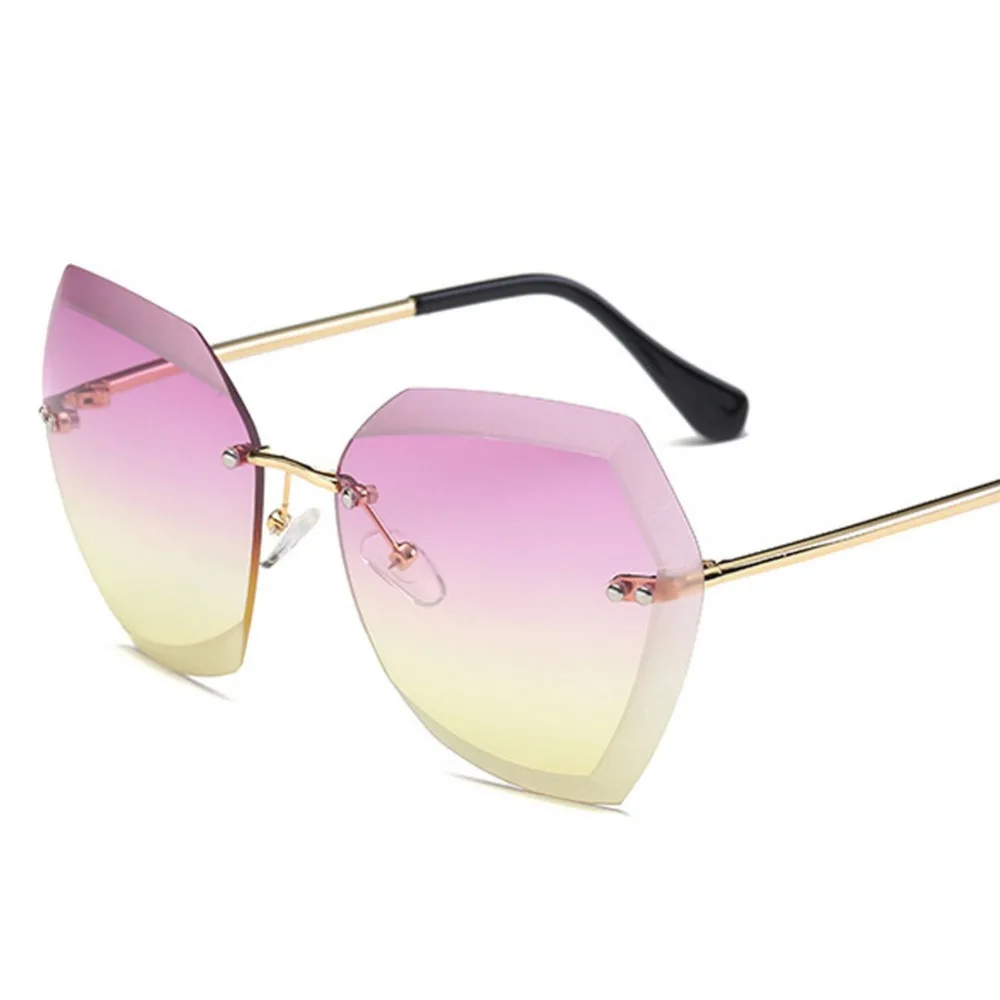 Женские солнцезащитные очки без оправы с градиентными линзами для вождения