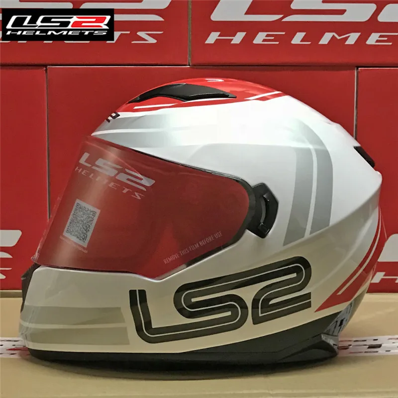 LS2 FF328 поток шлем для мотоцикла полное лицо гоночные шлемы двойной козырек - Цвет: 2