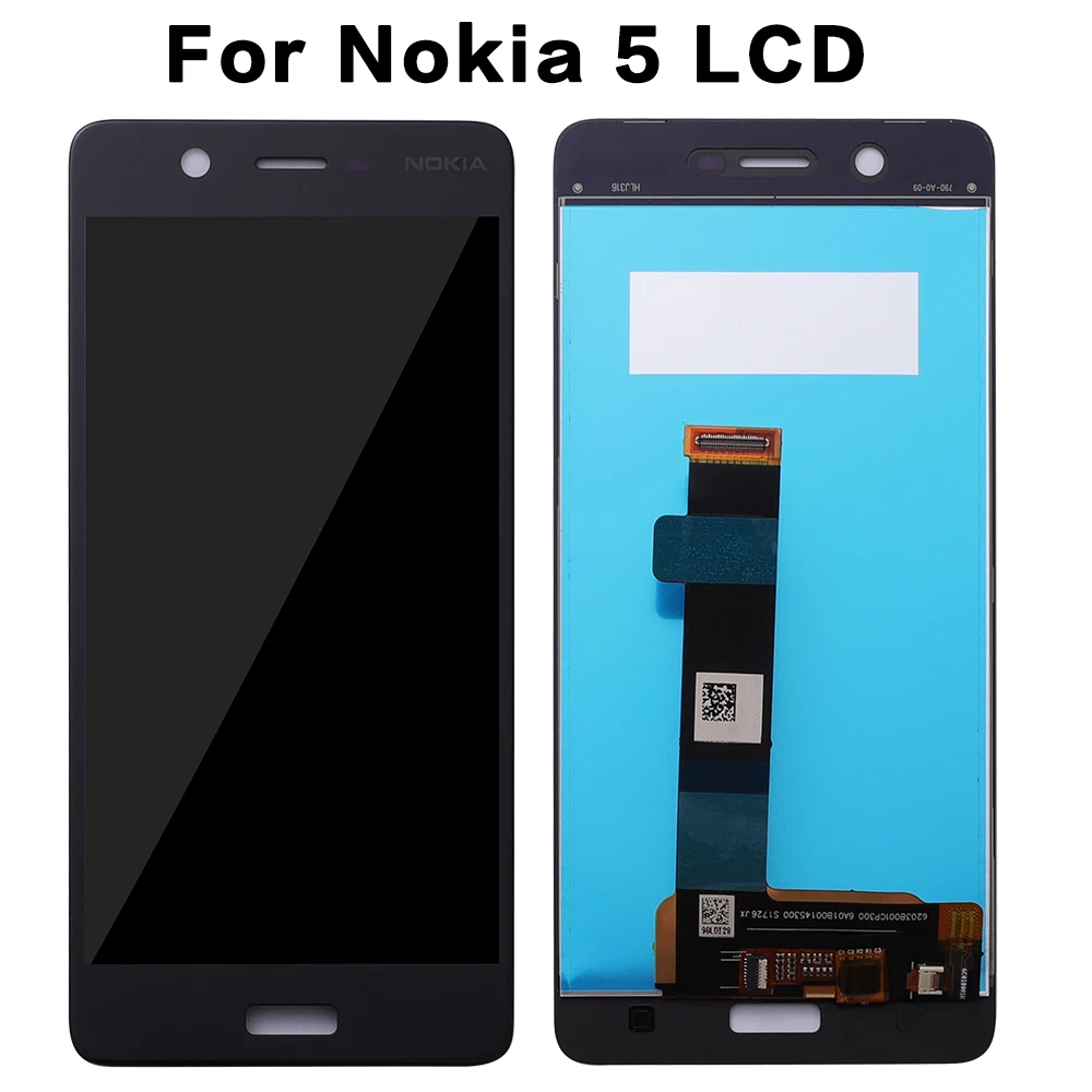 Для Nokia 5 ЖК дисплей сенсорный экран дигитайзер Замена для TA 1008 1030 1053 Pantalla