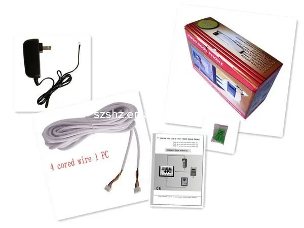 7 '' цвет проводная видео дверь телефон 2 к 1 с функцией съемки автоматически|door