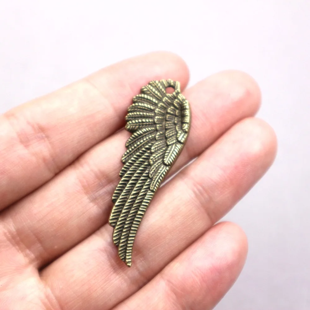 8 шт. подвески из античного серебра Крылья Ангела Подвески товары для рукоделия
