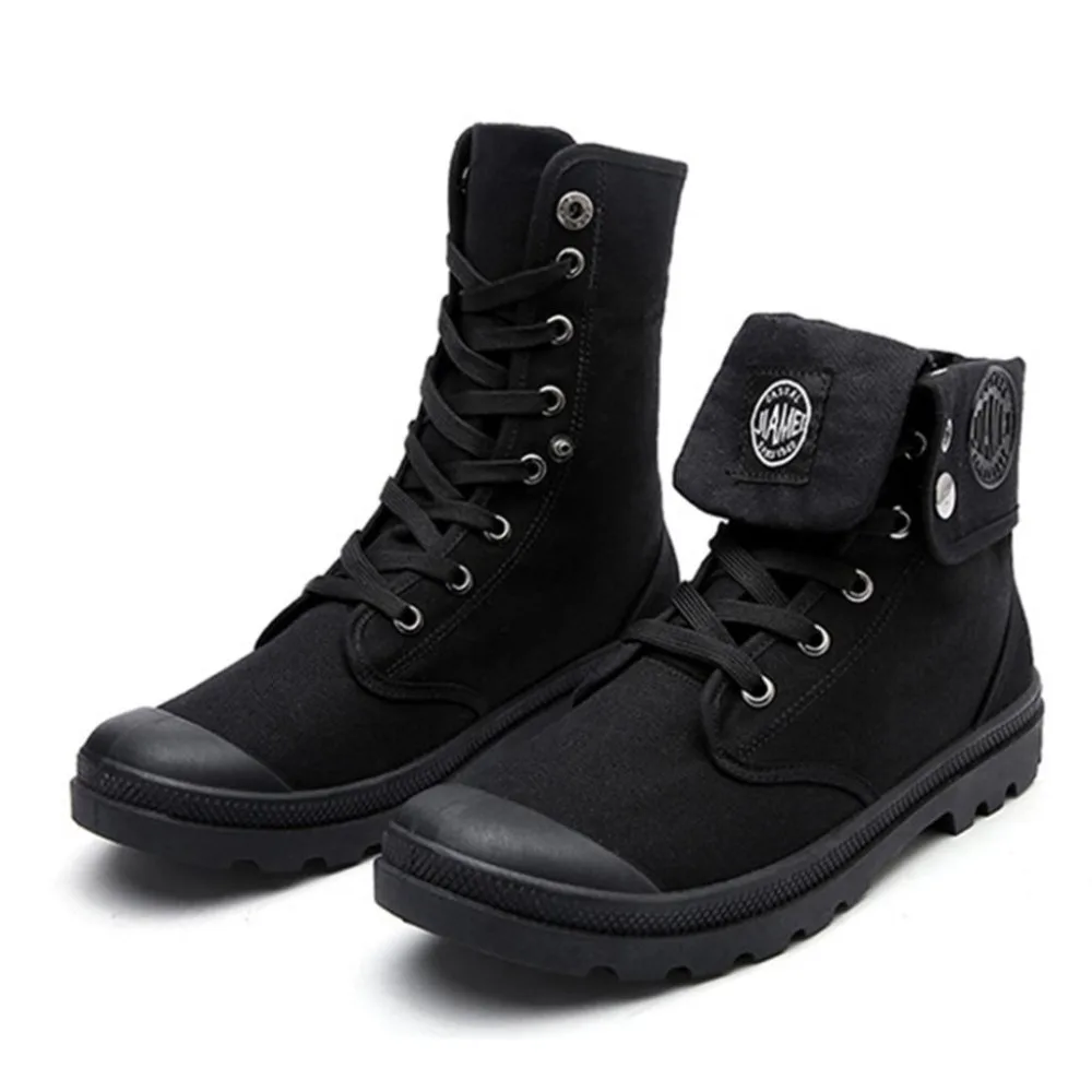 2019 Autumn Men Boots Male Desert Work Ankle Tactical Men's Military Combat Botas Stitching Canvas Motorcycle Shoes | Обувь