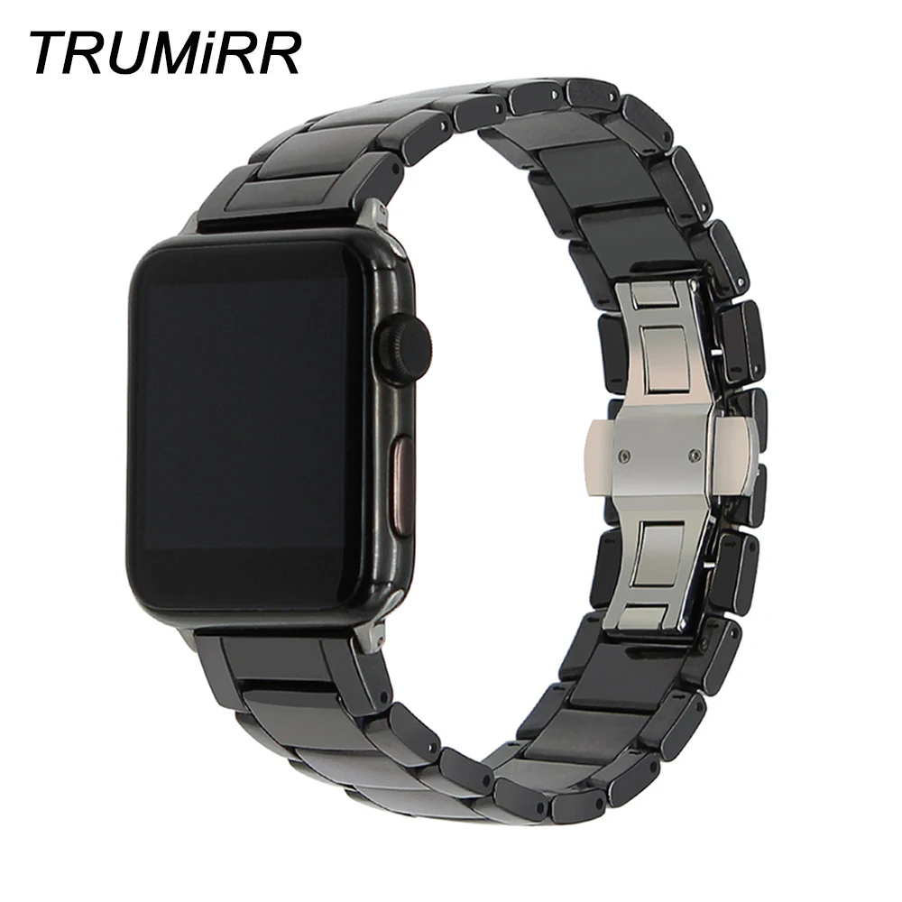 Керамический ремешок для часов + Пружинные адаптеры 38 мм 42 iWatch Apple Watch Sport Edition