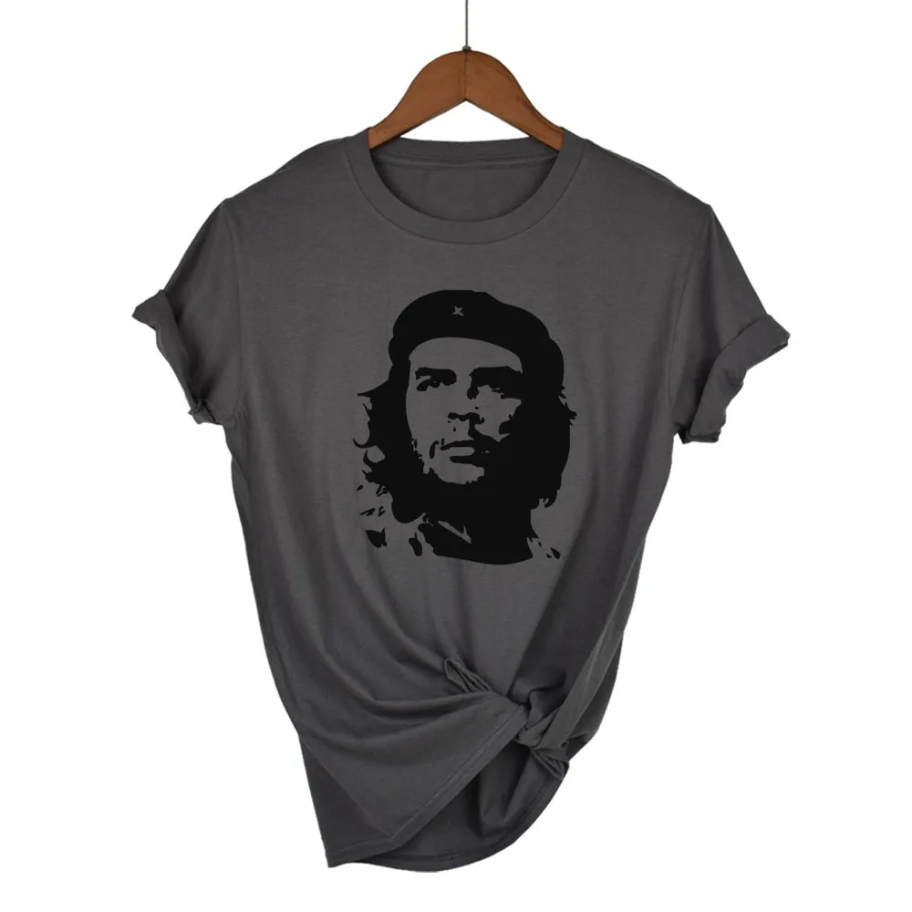 100% хлопок Che Guevara футболка с графическим принтом белая серая летняя стильная