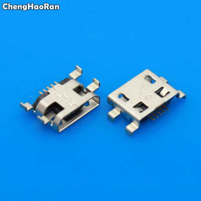ChengHaoRan 2-50 шт. разъем Micro USB 5pin 0,8 мм B Тип Женский Micro USB разъем порт зарядки разъем для Alcatel One Touch