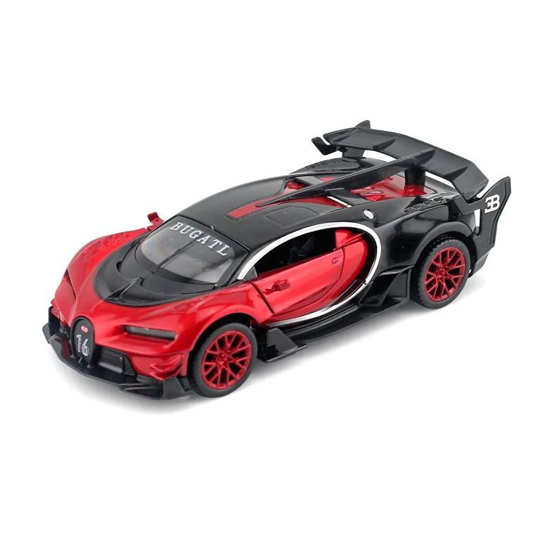 Красный 1:32 игрушечная машинка Bugatti Gt металлическая игрушечная литая машинка Литые и игрушечные транспортные средства модель автомобиля Миниатюрная модель автомобиля игрушки для детей - Цвет: Красный