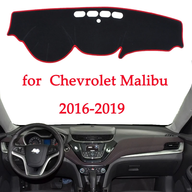

car dashboard avoid light pad For Chevrolet Malibu 2016 2017 2018 2019 instrument platform Desk Cover Mats Carpets Automotive