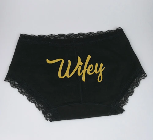 C & Fung deisgn сексуальные кружевные трусики для невесты WIFEY boyshorts MRS team нижнее белье