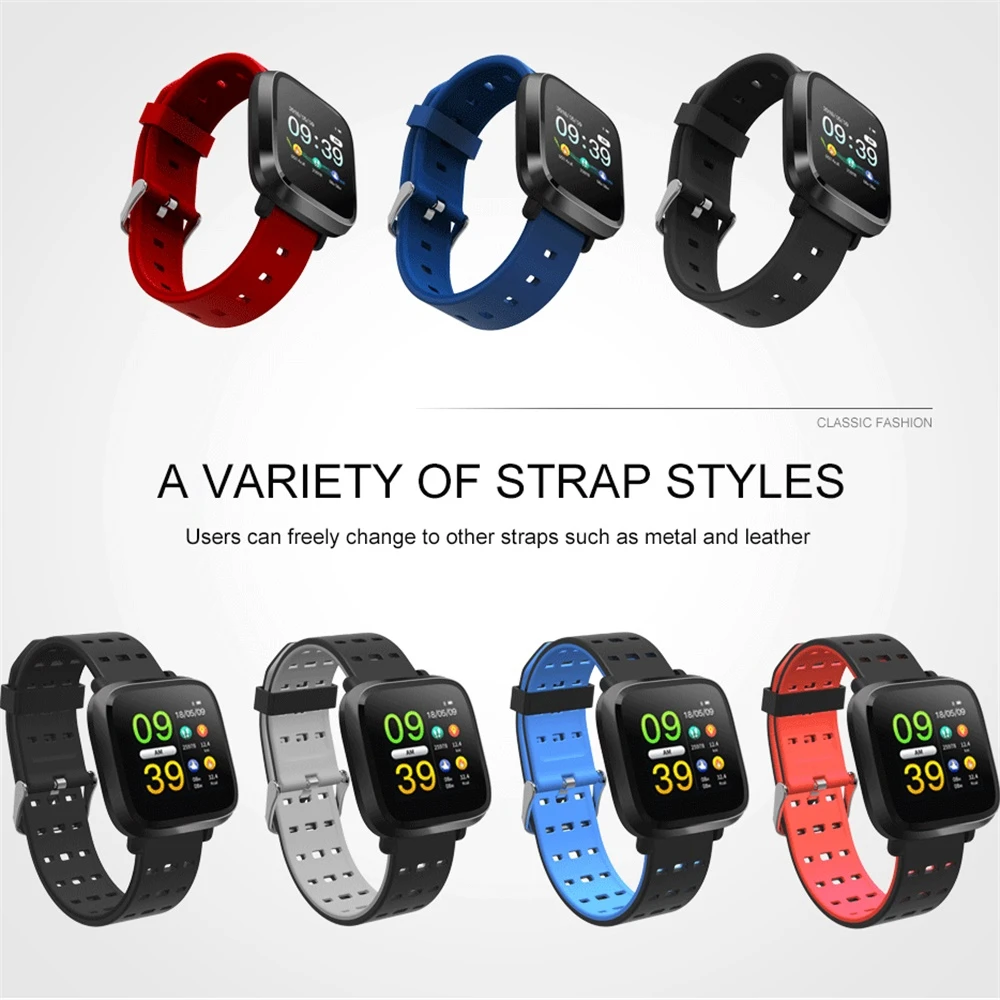 Smart Watch Men IP67 WaterProof Fitness Bracelet Activity Tracker Metal Case Heart Rate For Android IOS | Электроника
