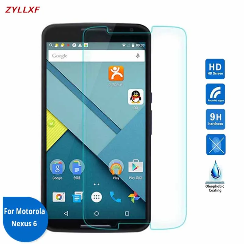 Для Motorola Nexus 6 закаленное стекло 9H 2.5D Защитная пленка для экрана на XT1103 XT1100 Google