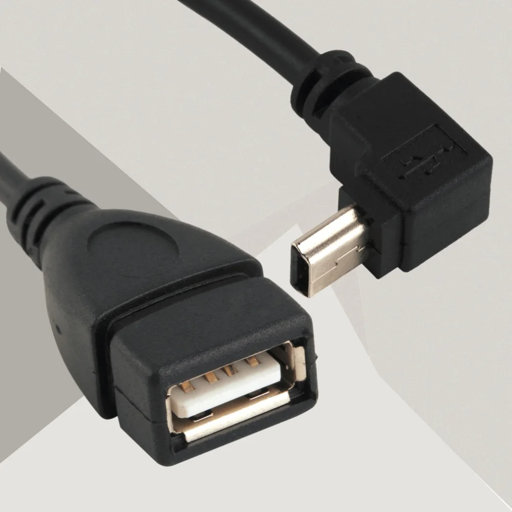 High Quality USB B Male Conversion Adapter A Female to Mini 5P OTG Cable Cord down | Электроника