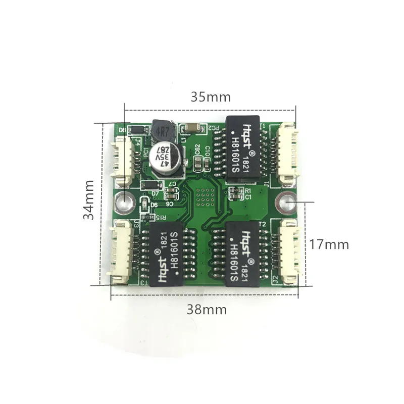 Мини PBCswitch модуль управления воспроизведением OEM мини-размер 3/4/5 портов Сетевые