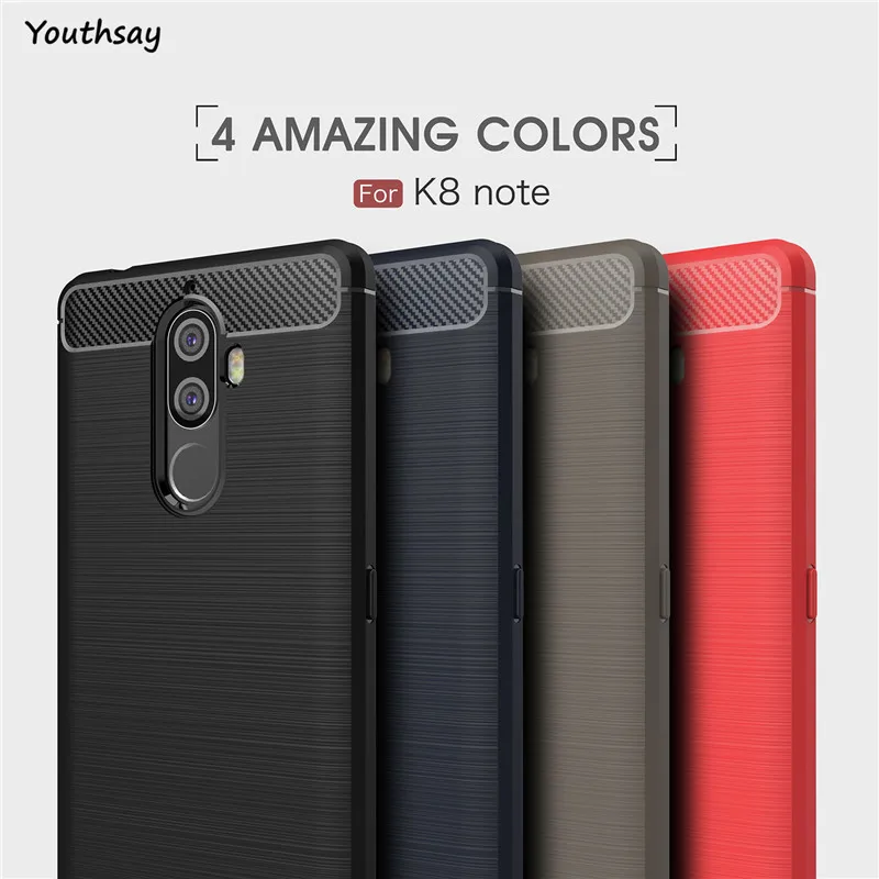 For Lenovo K8 Note Case Shockproof Armor Rubber Silicone Phone Back Cover Vibe Fundas XT1902 |