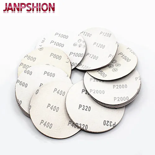 JANPSHION 40pc наждачная бумага для шлифовальной Красной круглой бумаги 6 &quot150 мм Grits