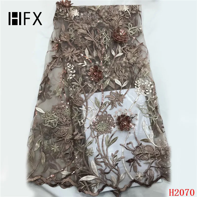 HFX нигерийская лента с кружевной вышивкой 2019 африканская 3d Цветы